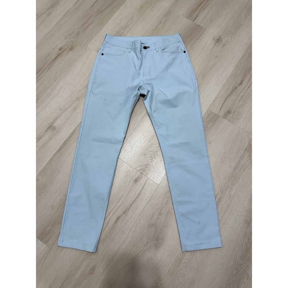 PUBLIC REC Light Blue Golf Chinos Men's 28/30 Straight Fit  Athleisure Comfort
